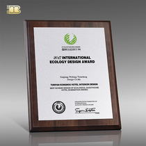 Authorization card making medals to be listed and customized to make wooden honours plaque Wooden Tosolid Wood Certificate Trophy thanks to the card