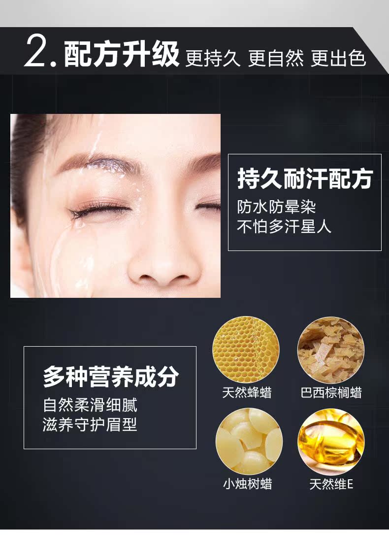 Kazi Lan lông mày bút chì nữ đích thực không thấm nước mồ hôi không đánh dấu rễ lâu dài rõ ràng bộ lông mày hoang dã đầy đủ thiết lập - Bút chì lông mày / Bột / Stick chì innisfree