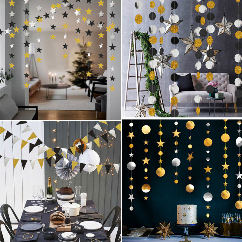 4 m Stars Round Dot Laflowers Nordic Wind graduation party Scene Placement Colourful Flags Rooms Dorm Dress Costume