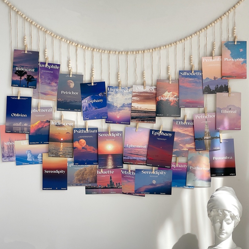 Ins-Style Background Wall Decoration Card Paper, Artistic Style Sea Sunset Poster, Photo Wall Stickers, Hanging Decorations Ins-Style Background Wall Decoration Card Paper, Artistic Style Sea Sunset Poster, Photo Wall Stickers, Hanging Decorations
