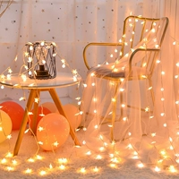Ins ind wind night lantern starlight string girl heart heart romantic rental house Реконструкция спальня комната украшения
