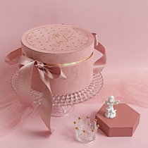 FOMODAY Hand carry round Bridesmaid Bridesmaid gift box Empty box ins wind wedding best man birthday gift box