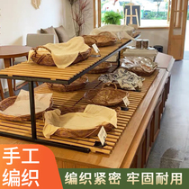  Nordic hand-woven basket Rattan bread basket European-style round snack basket Fruit basket display basket Japanese tray