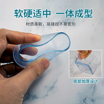 Soft rubber thickened non-slip wear-resistant foot pads for tables and chairs furniture stool legs steel tube round square transparent foot covers