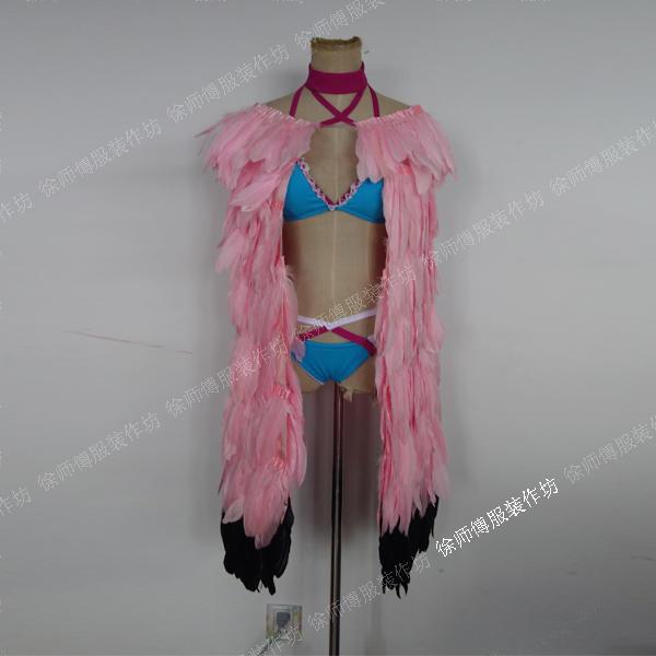 (Master Xu) Beyblue route can be in awe of swimsuit aircraft carrier Cape Shoulder Powder Black Feather