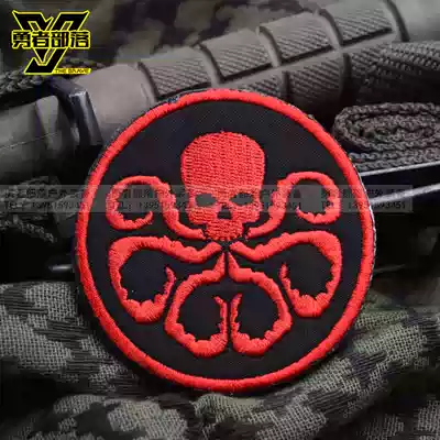 (Brave Tribe)S H I E L D Octopus Hydra embroidered badge Velcro personality armband bag sticker Chest sticker