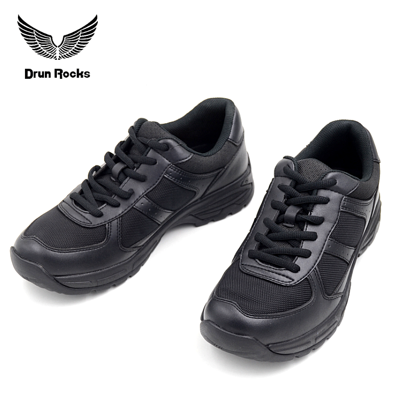 Junlock Summer Low Help Training Shoes to release shoes ultra light breathable black casual leather shoes running hiking shoes