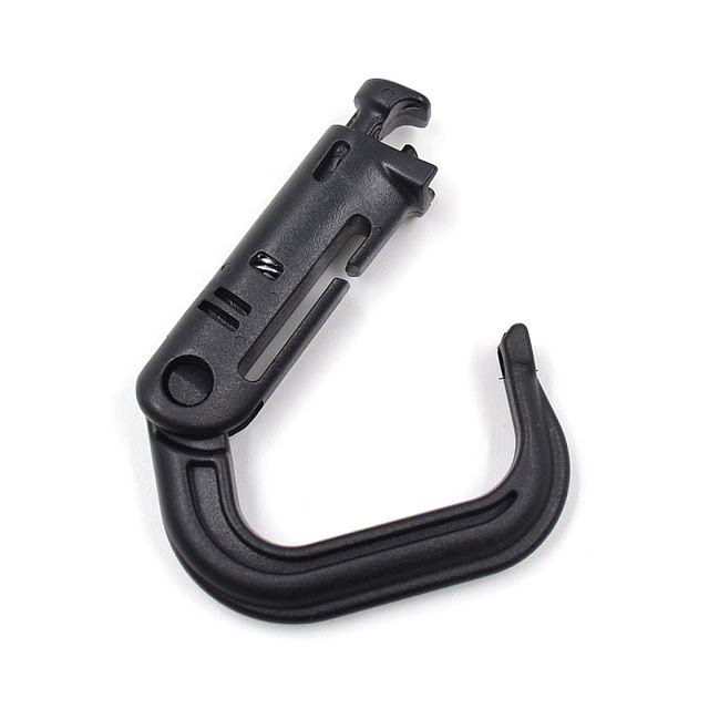 ກະເປົ໋າເປລາສຕິກ buckle hook auxiliary safety buckle press to open high-strength light buckle luminous tactical buckle