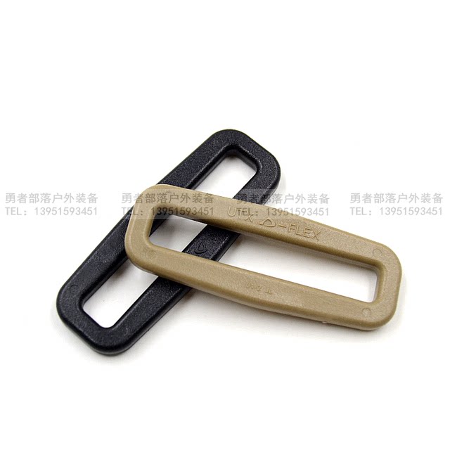 UTX Donaif square ring buckle plastic steel fastener buckle mouth-shaped buckle backpack hanging buckle accessories DIY fastener without edge