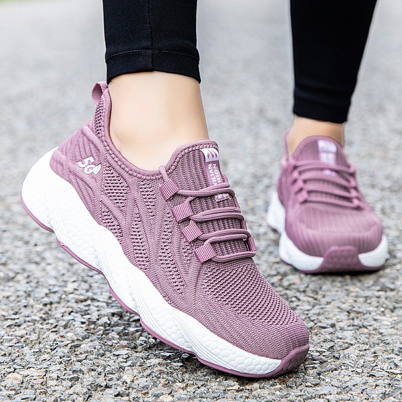 Foot Strength Seniors Shoes Woman Middle Aged Bodybuilding Shoes Officer Net Flagship Store Spring Summer Casual Dad Mom Shoes