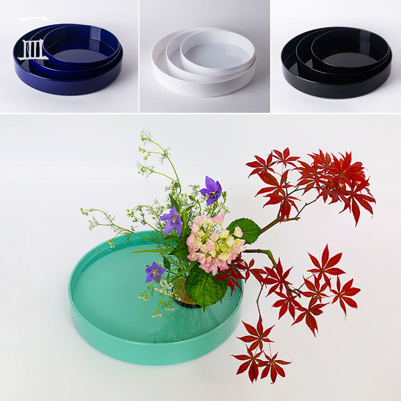 插花花道塑胶花器黑色塑料日式插花器小原流花道教学池坊中华花艺 插花花道塑胶花器黑色塑料日式插花器小原流花道教学池坊中华花艺