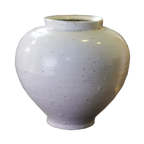 Белый фарфоровый имитация грубого гончарного танка ретро белая глазурь открытая пленка ручная ваза, цветочная композиция сухой цветок современный минималистский украшение