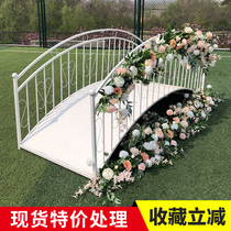 Wedding Celebration Props New Iron Art Magpie Bridge Wedding Stage Decorated Vaulted Stairway Movie shooting Props Hem