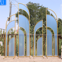 New Wedding Props Iron Art Phantom Screen Swing Piece Greeting Guest Area Sweet stands Decorative Background Wedding items
