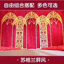 New Wedding Props Eu Style Wedding Scottish Screen Iron Art England Screen Greeting Pennsylvania Backdrop Swing