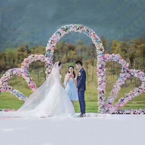 Wedding Props Iron Art Archway Crown Door Arch wedding Wedding Photography Outdoor Background Photo Props Crown Background Door