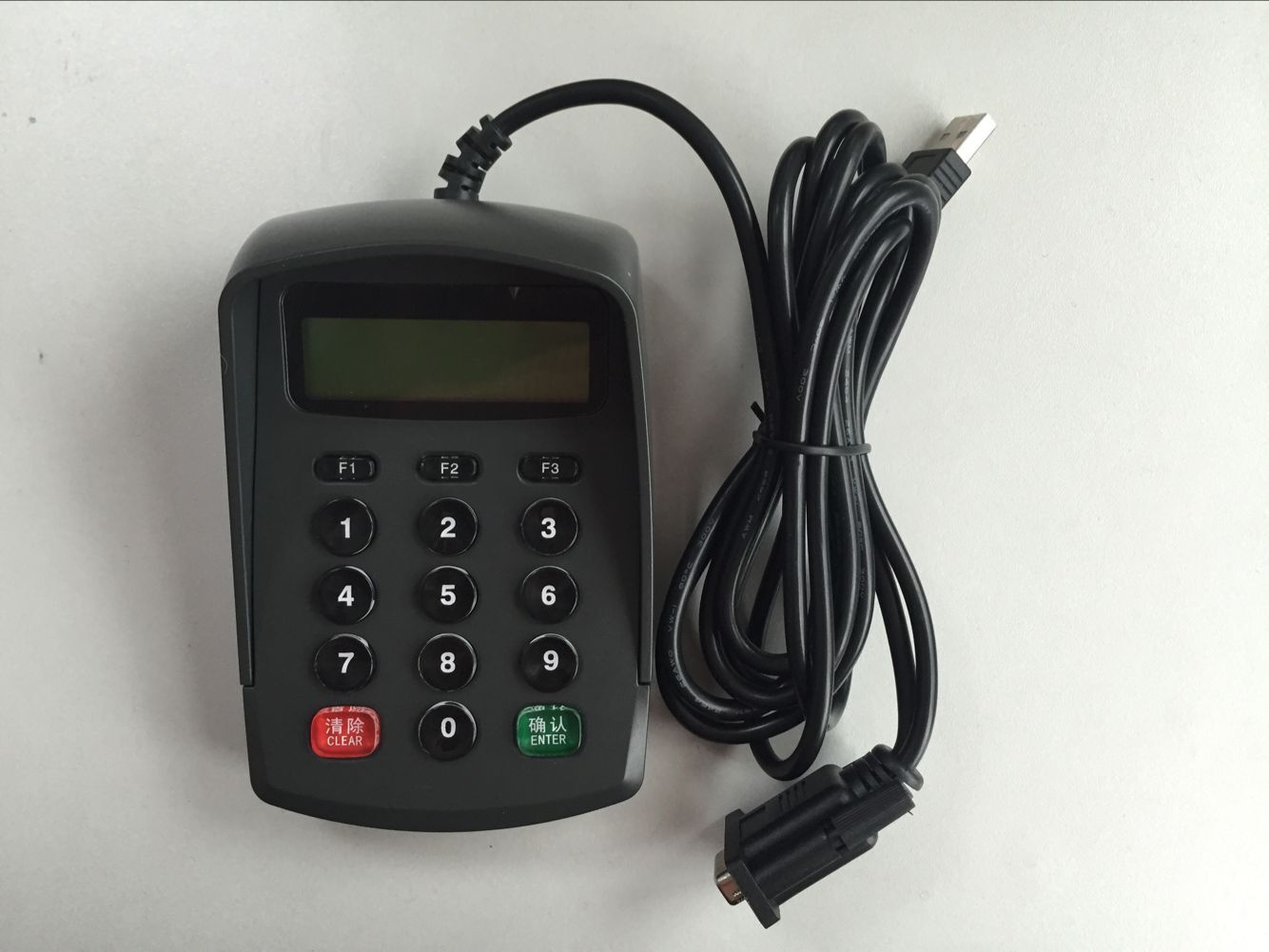 Password Small keyboard serial port XK504R voice password small keyboard RS232 with LCD screens to password