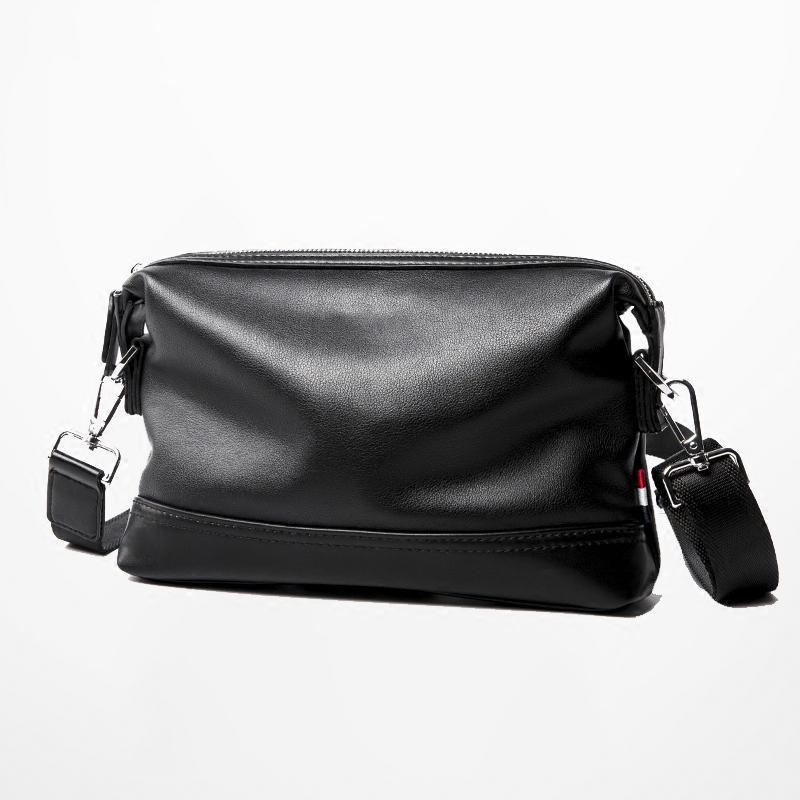 Business Casual Genuine Leather Men's Bag Han Edition Men's Bag Youth Single Shoulder Bag Fashion Brief BAG IPAD BAG