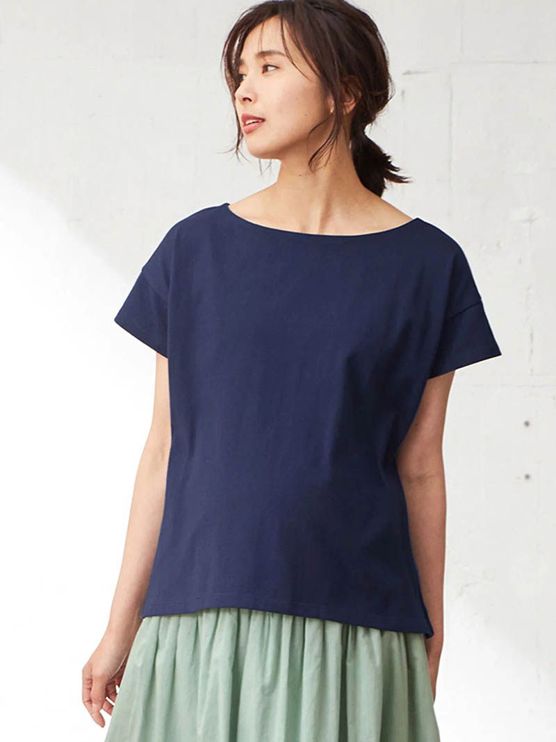 Daily list Foreign trade Xia's full cotton short sleeve pregnant woman T-shirt postpartum breast-feeding breast-feeding blouse