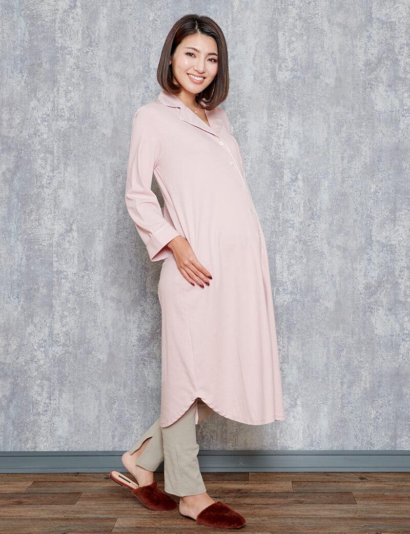 Japan's foreign trade original 21 spring and autumn long sleeve pregnant women after clothing high - end home clothing