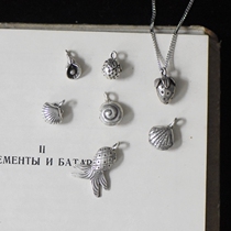 A selfie) by the Thai handmade silver pure silver DIY matching small flower fruit strawberry shell snail pendant SW01