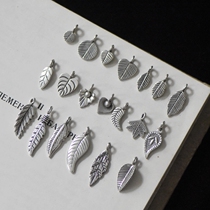 A selfie) by the Thai Artisanal Silver Pure Silver DIY Accessories Leaf Pendant YA01