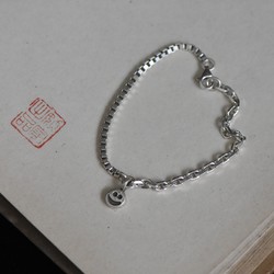 Yaojia original design smiley sterling silver bracelet YN01