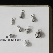 A selfie) by the Thai handmade silver pure silver DIY accessories flowers flower buds small pendant pure silver pendant HA301