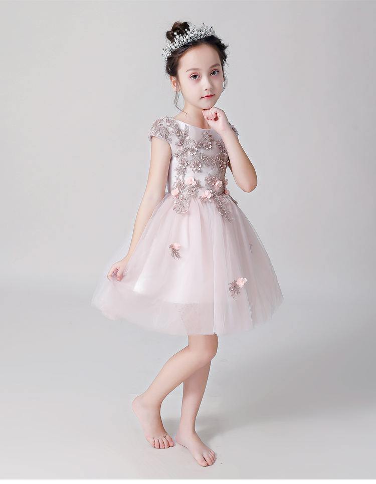 Váy cưới cho bé gái chủ nhà váy dạ hội công chúa váy hoa cho bé gái catwalk trình diễn trang phục 2018 mới cao cấp vest bé trai model hàn quốc