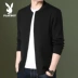 Áo len dệt kim nam Playboy 2019 Thu mới Hàn Quốc áo khoác mỏng hợp thời trang Áo len nam - Cặp đôi áo len áo đôi tình yêu Cặp đôi áo len