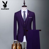 Playboy, костюм, комплект, пиджак классического кроя, мужское платье для отдыха, облегающий крой, в корейском стиле