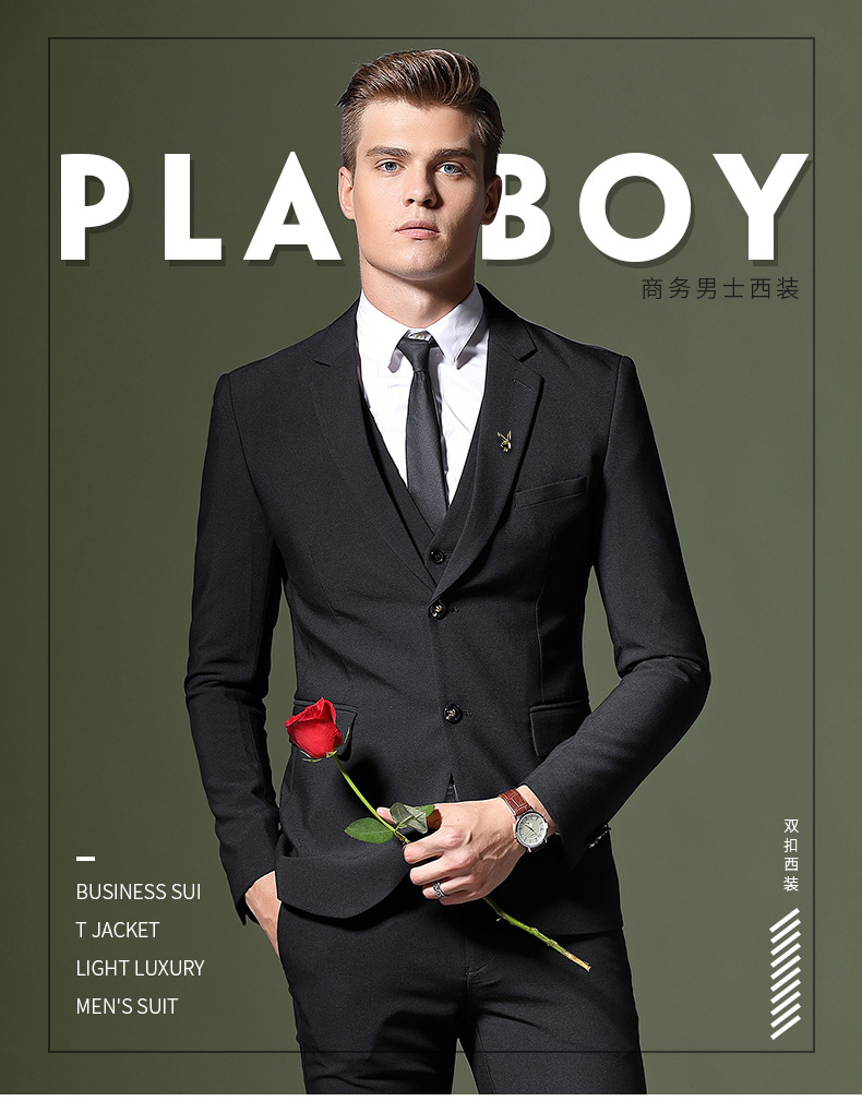 Playboy phù hợp với phù hợp với nam giới phù hợp với nam giới kinh doanh bình thường chuyên nghiệp trang trí cơ thể chú rể phù rể váy cưới