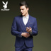 Playboy phù hợp với nam phù hợp với kinh doanh Slim chuyên nghiệp ăn mặc giản dị chú rể chú rể phù hợp với đám cưới ba mảnh vest nam hàn quốc Suit phù hợp