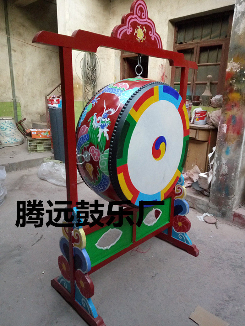 Korean decoration decoration painted drum club restaurant decoration half Korean waist drum pylons hanging drums need to be customized