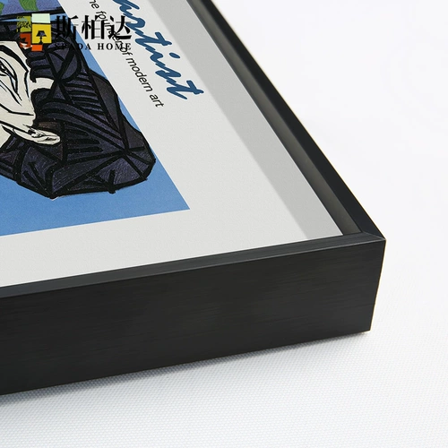 Гостиная декоративная живопись современная тройная картина абстрактная росписная диван Фоны стены живопись американская легкая роскошная висящая черная вертикальная версия