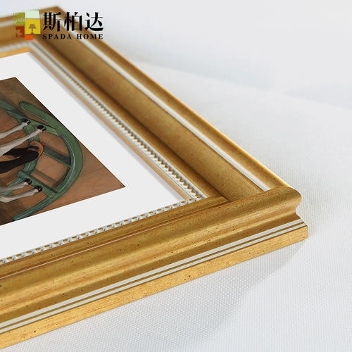 Современная золотая ретро фоторамка для спальни, в американском стиле