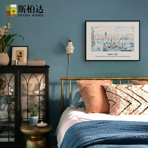 Американская главная спальня для спальни, украшение картины гостевой обед настенный настенный приморский украшение