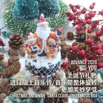 New Christmas Mr. Christmas cute cartoon music box rotating music box baby children boys and girls Christmas gifts