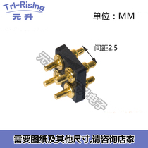 POGO PIN connector antenna thimble test conductive charging high current probe gold-plated 4PIN spring PIN