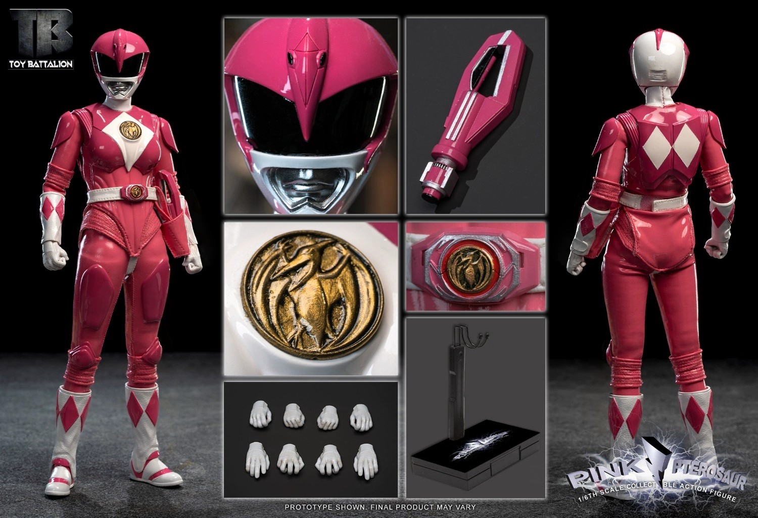 TOYS BATTALION Pink ranger TB017 1/6 Action Figure Model