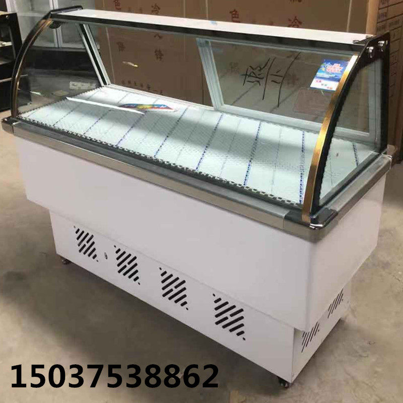 1 6 m cooked food duck neck cabinet commercial double warm cold dish cooked food freezer refreshing refrigerated cabinet Barbecue Brine display case