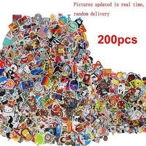 new 200 Pcs Stickers Skateboard Sticker Graffiti Laptop Lug