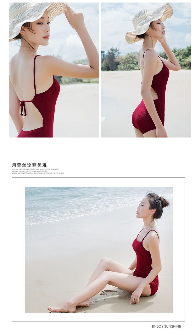 2019 đồ bơi mới nữ Xiêm gợi cảm bikini che bụng tam giác giảm béo ngực tụ tập mùa xuân nóng bỏng bảo thủ - Bikinis ao tam xuan thu