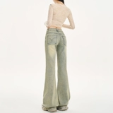 Флисовые зимние джинсы с начесом, ретро штаны, в американском стиле, 2024 года, свободный крой, подходит для подростков