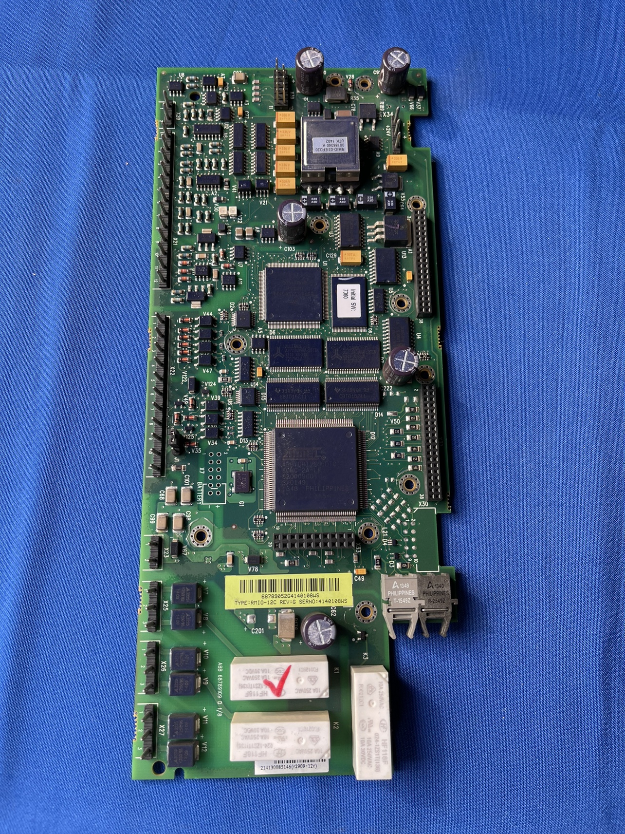 ABB converter ACS800 series RMIO12C motherboard CPU control panel terminal terminal terminal terminal board main circuit board