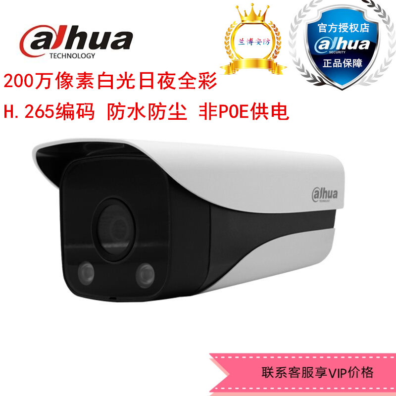 Dahua 200W pixel white light full-color network camera DH-IPC-HFW2233DM-LED-V2 spot