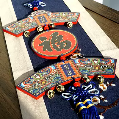 Chinese knot hanging decoration living room large blessing background wall hanging decoration moved to new home town house evil porch high-end decoration