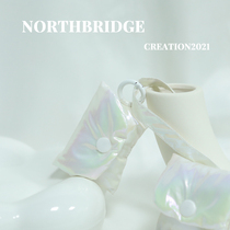 Original laser dazzling down clothing Applicable airpods protective sleeves Apple Daipro wireless earlshell 1 generation 2 generations