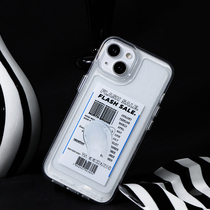 Original innovation label applies Apple transparent iPhone11 12promax13 advanced small crowdphone shell ins wind