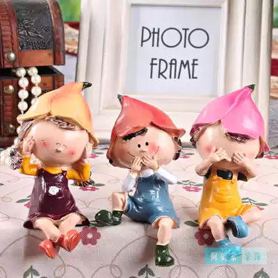 Resin crafts creative home decorations living room partition pendulum ornaments three no dolls New